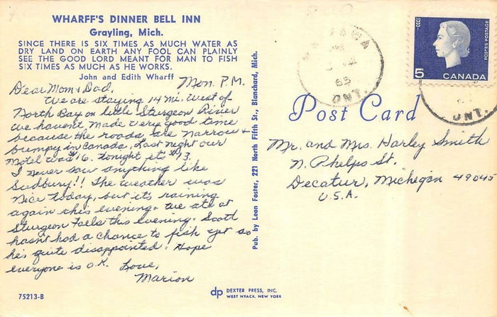 Wharffs Dinner Bell - OLD POSTCARD AND PROMOS